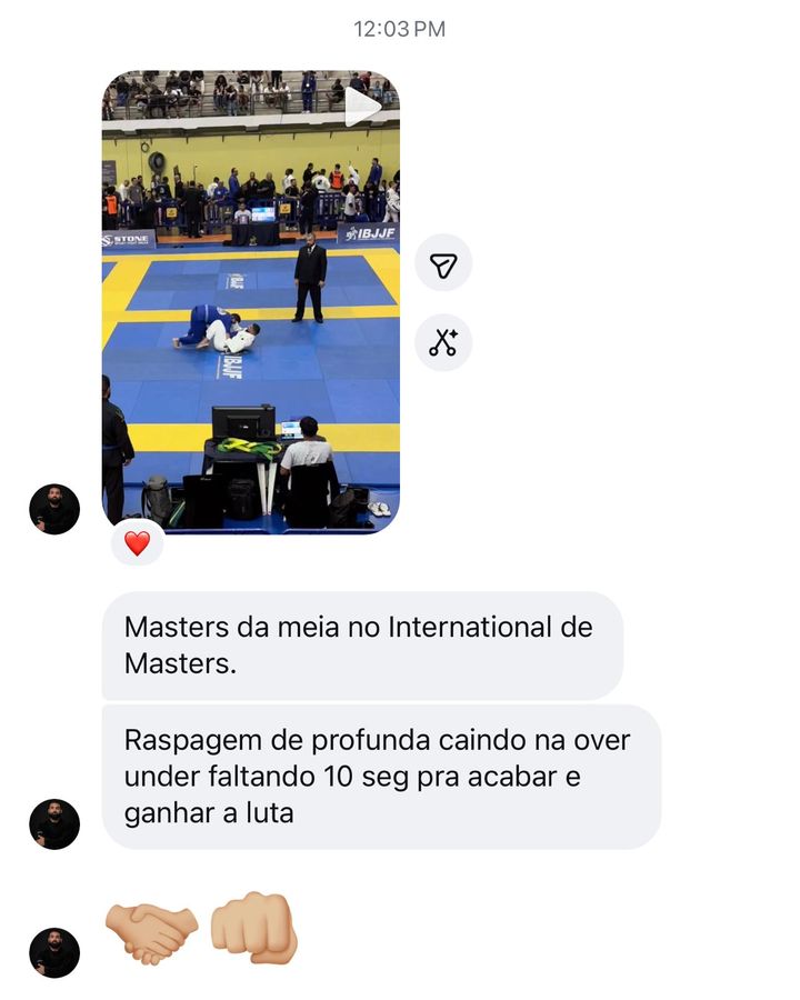 Depoimento de aluno do Masters da Meia