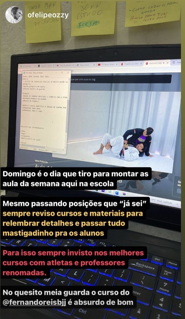 Depoimento de aluno do Masters da Meia